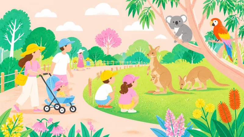 Animals event at AQWA, The Aquarium of Western Australia (Reel PERTHect illustration)